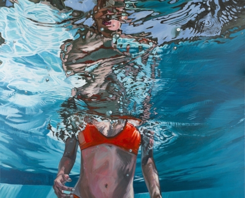 Dominique Daru -20 - Acrylique sur toile sur toile. 100cm x 100cm.